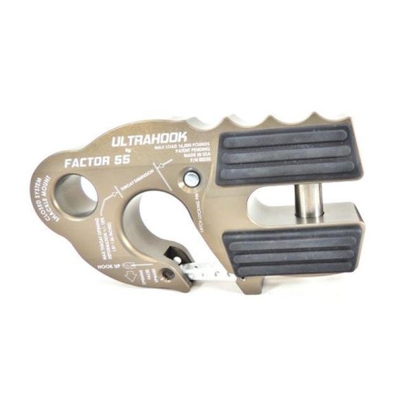 Factor 55 Factor 55 FCT00250-06 Ultrahook with Shackle Mount; Gray FCT00250-06